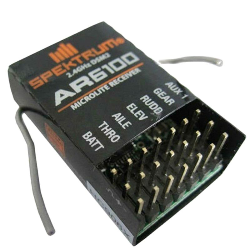 Drone Battery Plate - AR6100 DSM2 6CH 2.4GHz レシーバー Spektrum