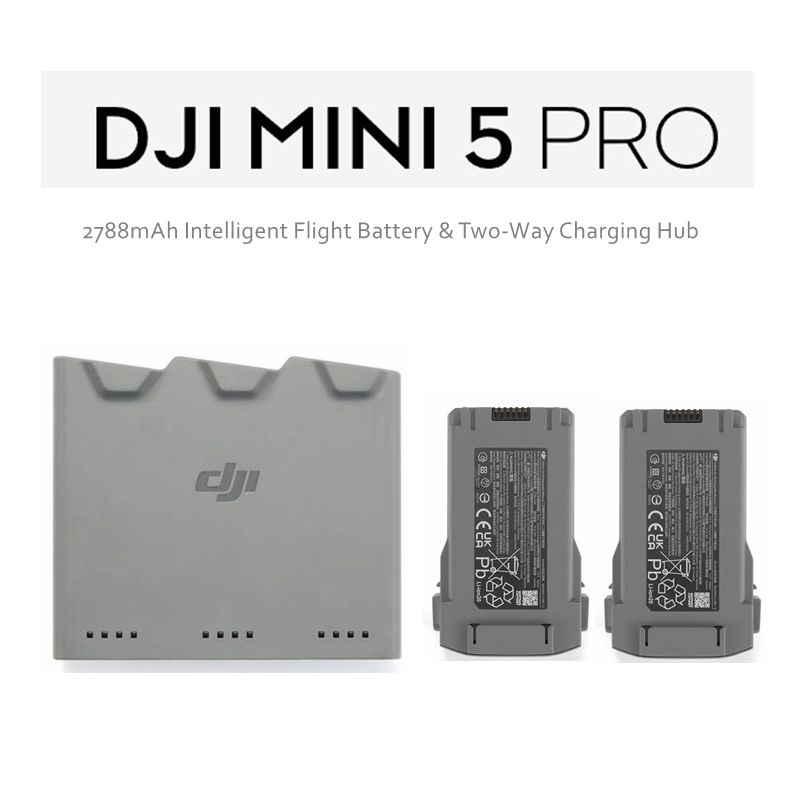 Drone Battery Li-Ion - 純正2788mAh DJIドローンバッテリー 双方向充電ハブ充電器 DJI Mini 5