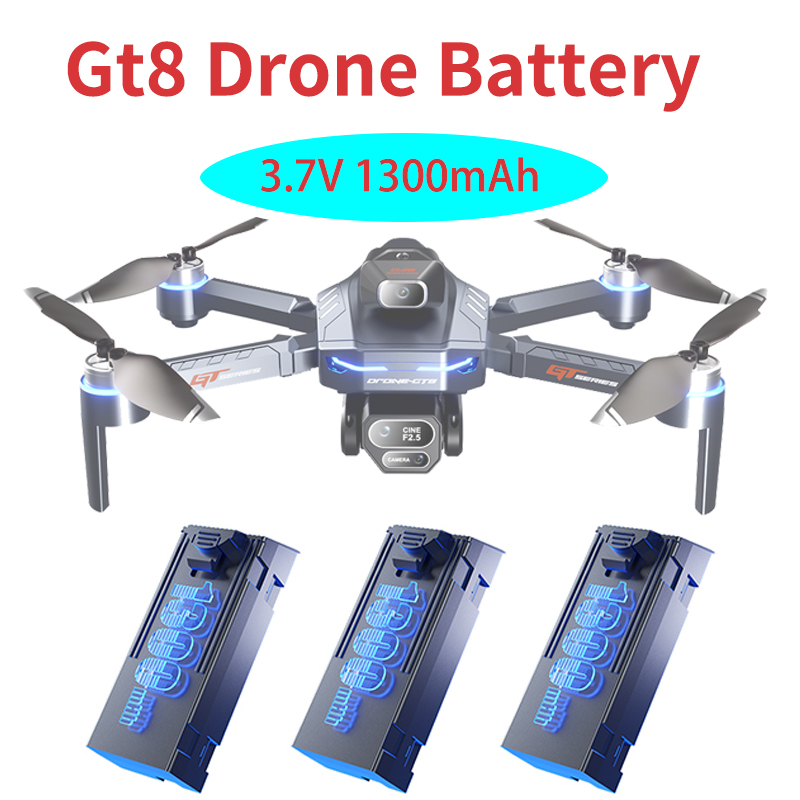 オリジナル 3.7V 1300mAh GT8 ドローンバッテ - Drone Battery Li-Ion のレビューと価格