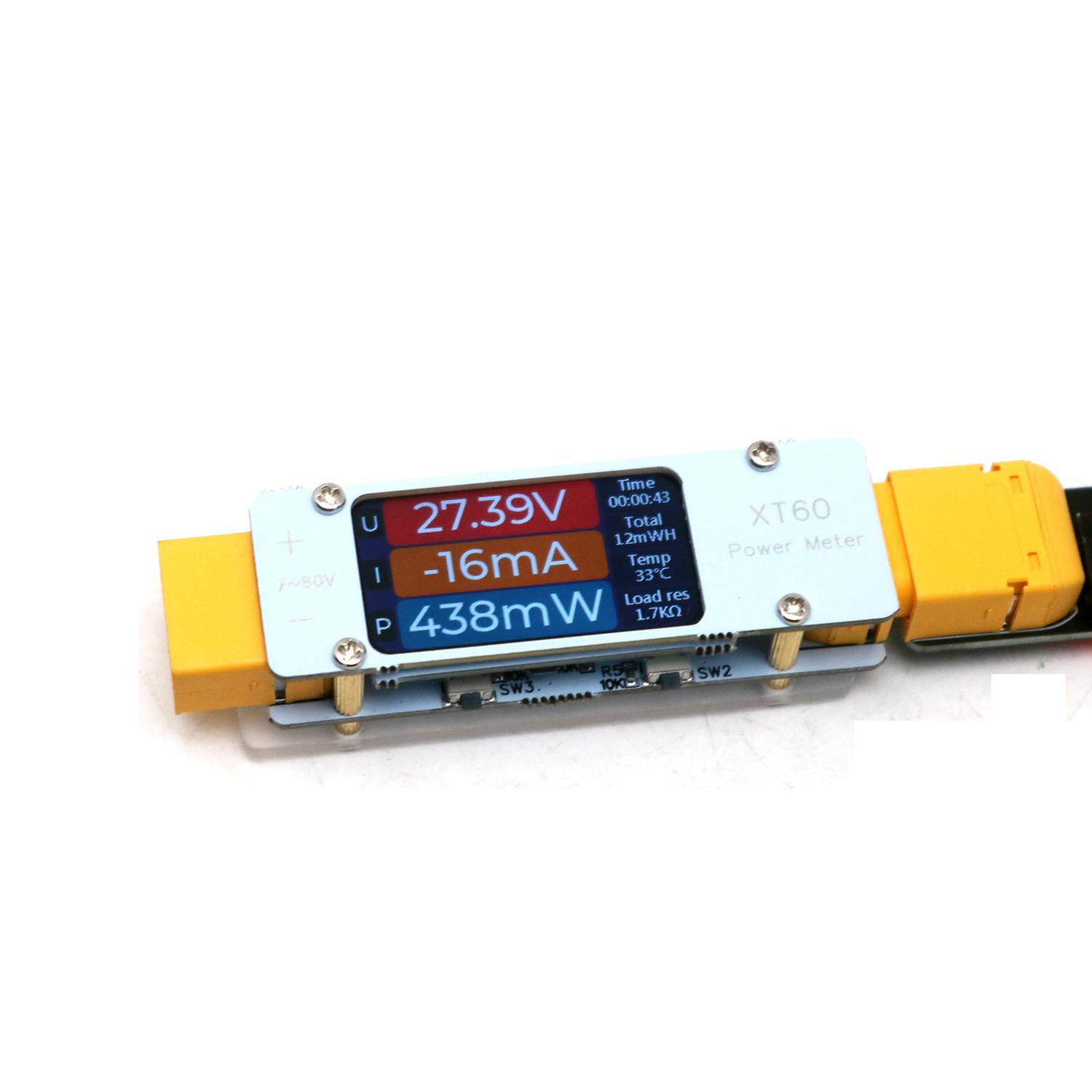 DC 7-80V 64A 双方向電力計 XT60 電圧電流ア - Drone Battery Alarm のレビューと価格