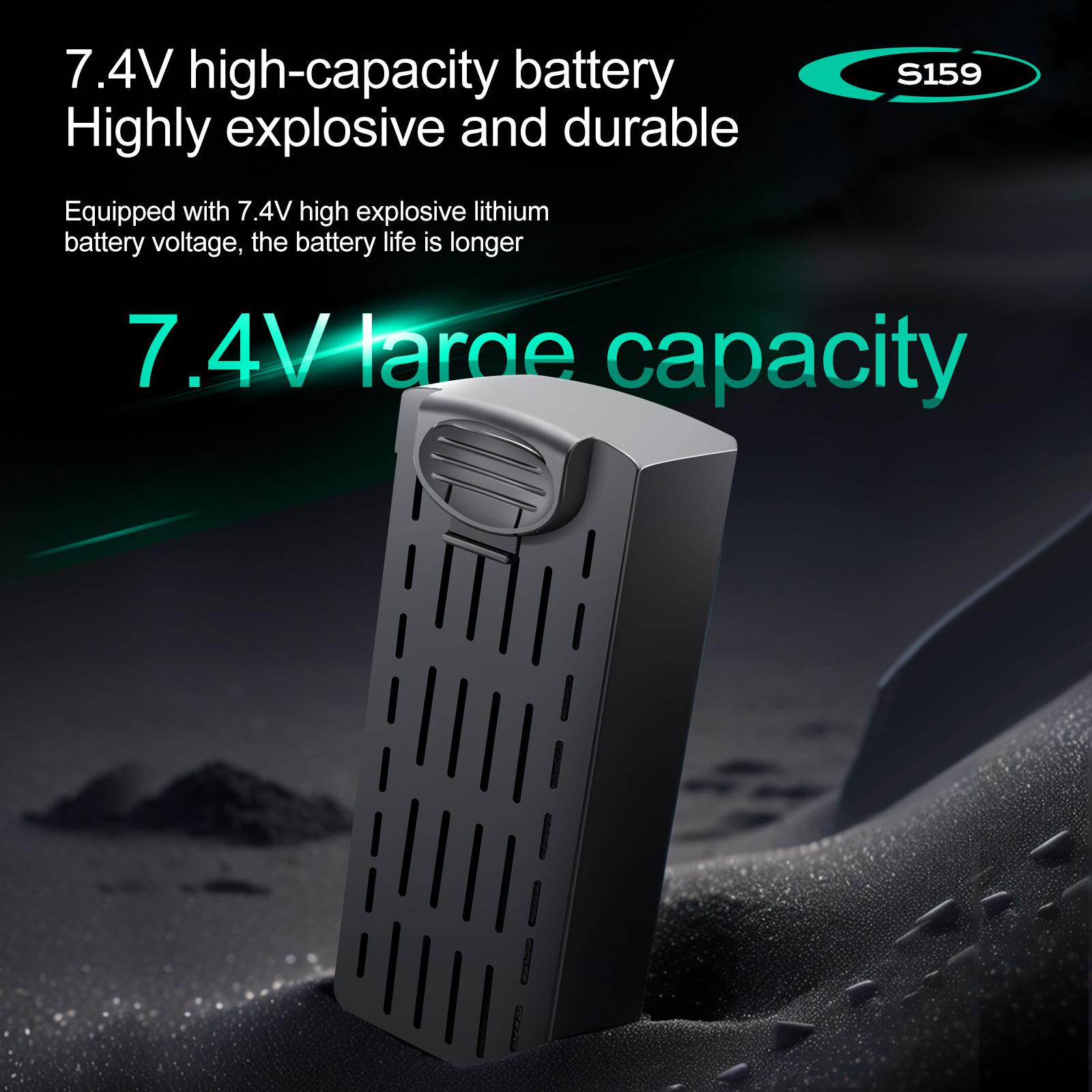 S159 バッテリー 7.4V 2200mAh S159 ド - Drone Battery Li-Ion のレビューと価格